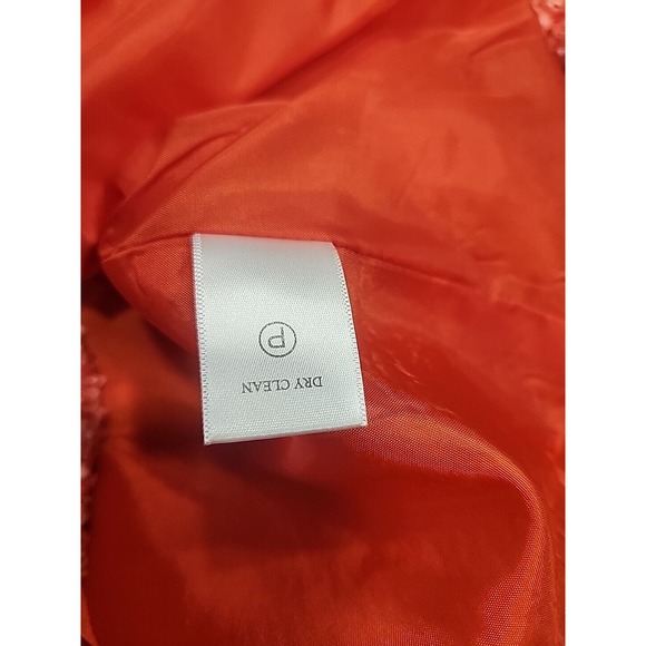 Coldwater Creek Women s Orange Tweed Textured Blazer‎ Jacket size 8 - Picture 6 of 9